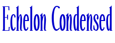 Echelon Condensed шрифт